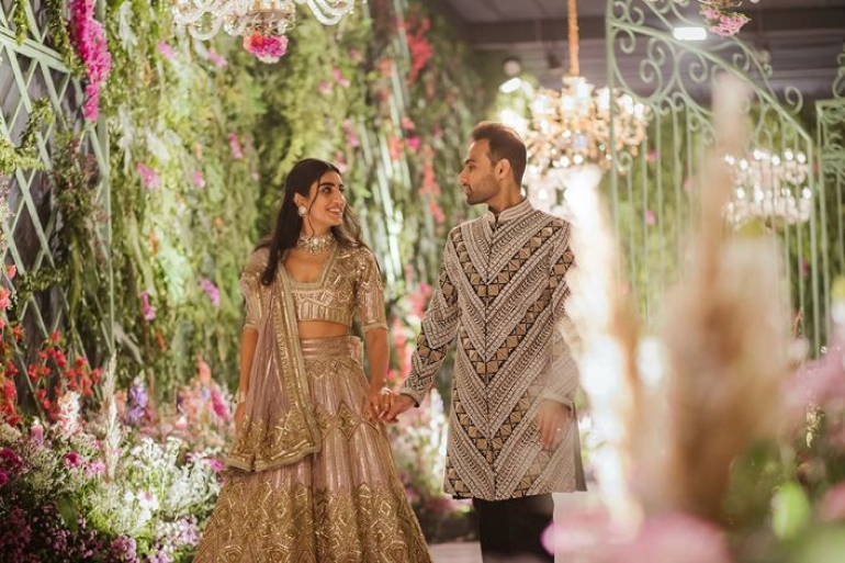Anushkha & Jeet’s French Garden-Themed Wedding Reception in Rajkot - Luxury Indian Wedding Inspiration Anushkha--Jeet-French-GardenThemed-Wedding-Reception-in-Rajkot-Luxury-Indian-Wedding-Inspiration