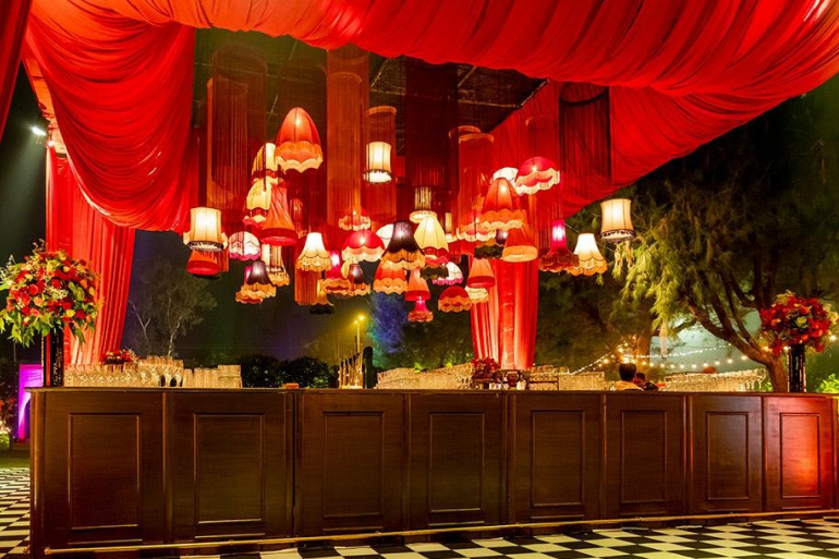 Crimson-Red-Wedding-Decor-at-Amaara-Farms-Delhi-A-Vintage-Wedding-Design