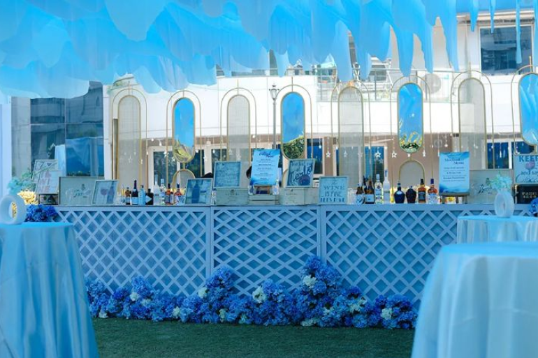 Ethereal Baby Blue Garden Decor by Nazara - Perfect for Cozy Winter & Spring Day Weddings Ethereal-Baby-Blue-Garden-Decor-by-Nazara-Perfect-for-Cozy-Winter-Spring-Day-Weddings